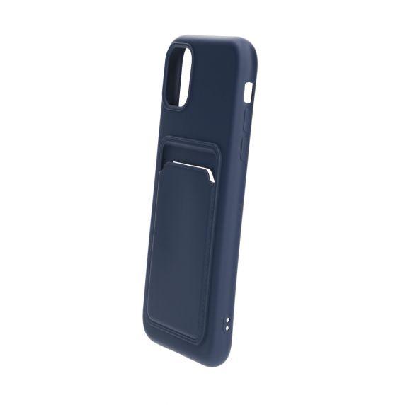 Original Candy Flower Wallet Card Slot Phone Case for iPhone 11 Blue Soft Silicone Shockproof Cover