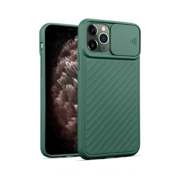 iPhone 11 Pro Soft Silicone Slide Camera Case Protection Shockproof Case Premium Quality Green