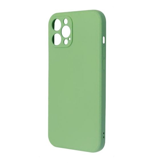 iPhone 12 Pro Soft Silicone Case Matcha Green with Camera Cover