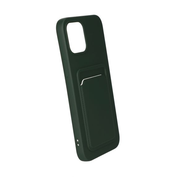 Original Candy Flower Wallet Card Slot Phone Case for iPhone 12/12 Pro Navy Soft Silicone Shockproof Cover