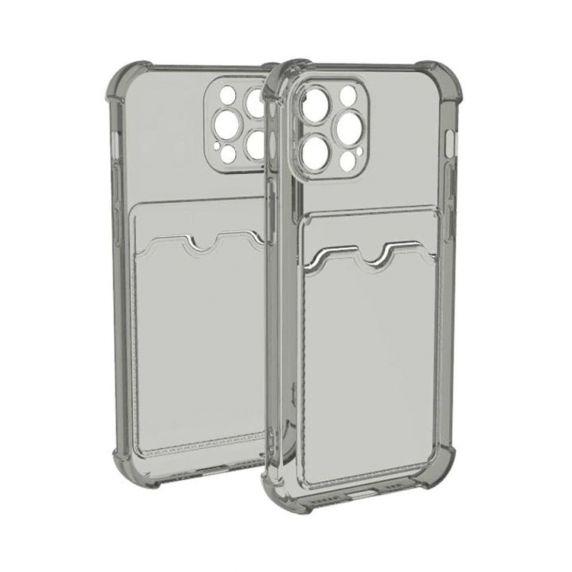 iPhone 13 Pro Max TPU Shockproof Protective Wallet Case Black