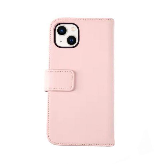 RV Plånboksfodral Genuint Läder - iPhone 13 - Rosa