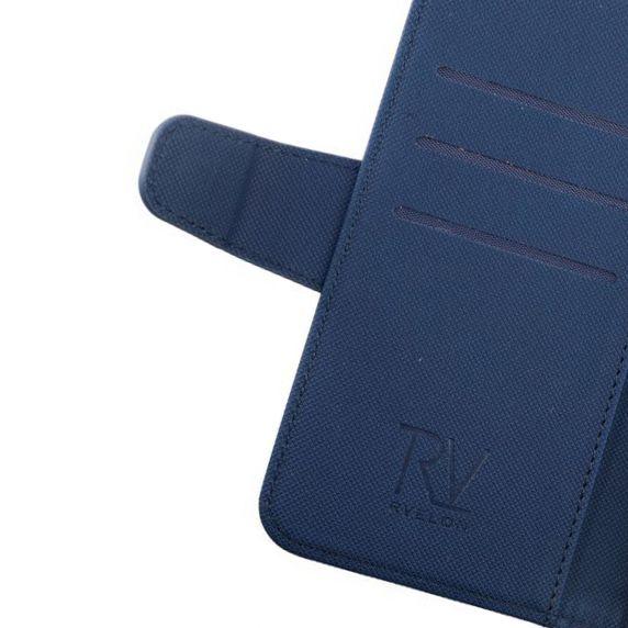 RV Plånboksfodral Extra Kortfack och Stativ - iPhone 13 Pro - Blå