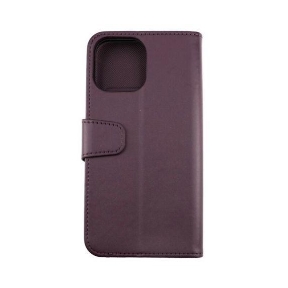 RV Plånboksfodral Extra Kortfack och Stativ - iPhone 13 Pro Max - Mörklila