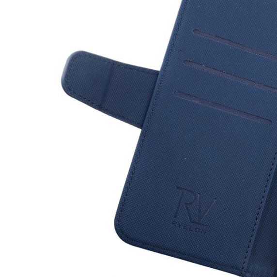 iPhone 12/12 Pro Plånboksfodral Extra Kortfack Rvelon - Blå