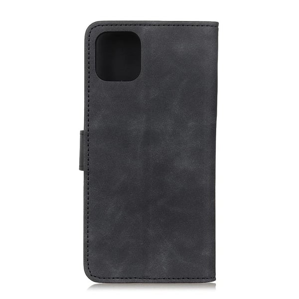 KHAZNEH Retro Läder fodral för iPhone 12 Pro/12 - Svart