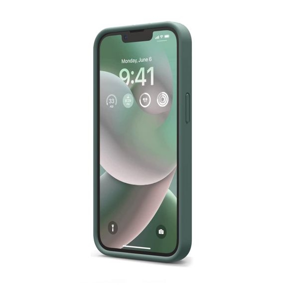 iPhone 14 Silikonskal - Mörkgrön
