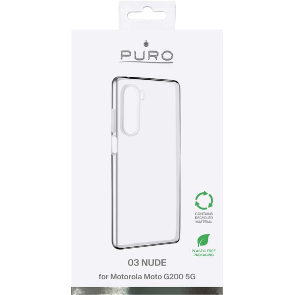 Puro 0.3 Nude Motorola Moto G200 5G fodral (genomskinligt)