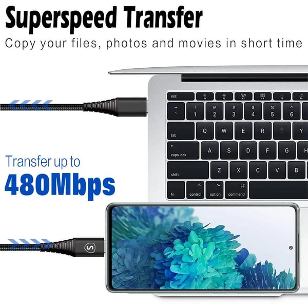 SiGN USB-C till USB-C Kabel 5A, 100W, 1m - Svart