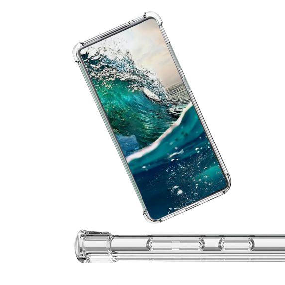Samsung A14 4G/5G Stöttåligt TPU Mobilskal - Transparent
