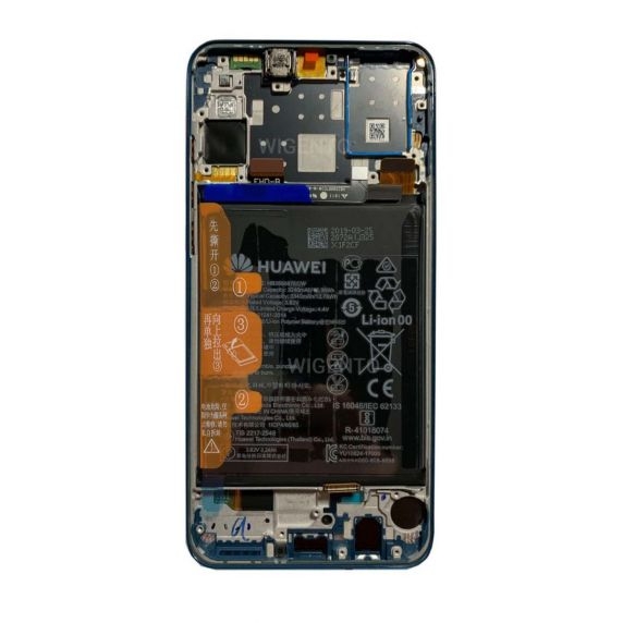 Huawei P30 Lite Skärm/Display med Batteri Original - Blå