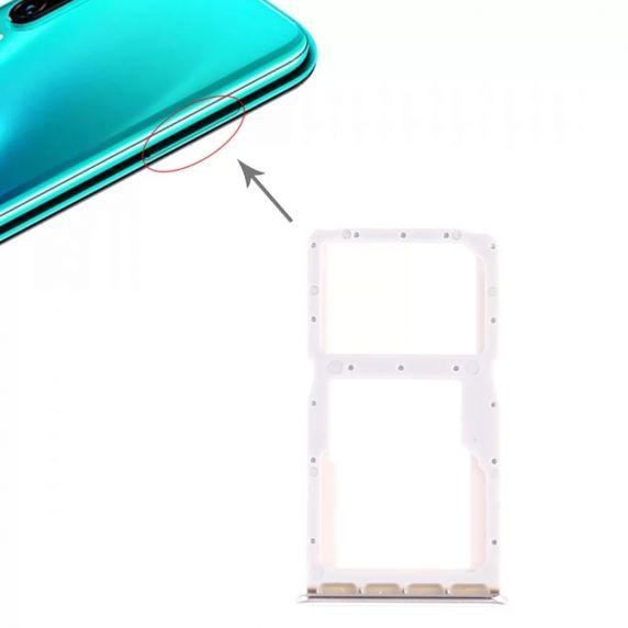 Huawei P30 Lite Minneskort/Simkortshållare - Vit