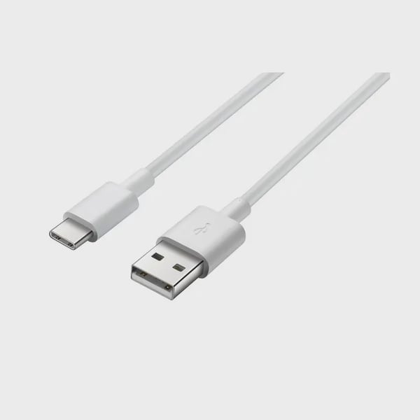 SiGN USB-C Kabel för Snabbladdning 2.4A, 12W, 1m - Vit