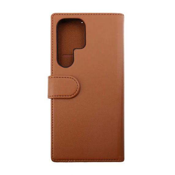 Samsung Galaxy S23 Ultra Plånboksfodral Magnet Rvelon - Brun