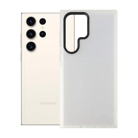 Samsung Galaxy S23 Ultra Stöttåligt TPU Mobilskal - Vit