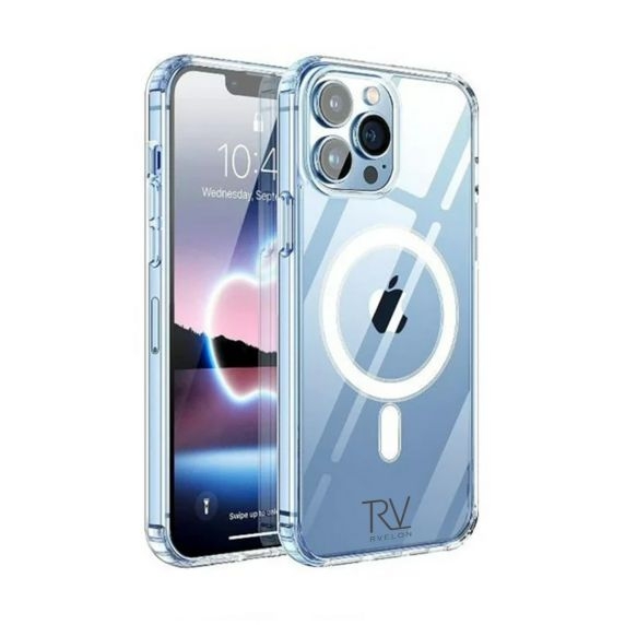 iPhone 13 Pro Skal - MagSafe Stöttåligt Rvelon Transparent