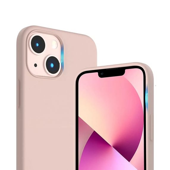 iPhone 13 Skal - Silikon Sand Rosa Rvelon