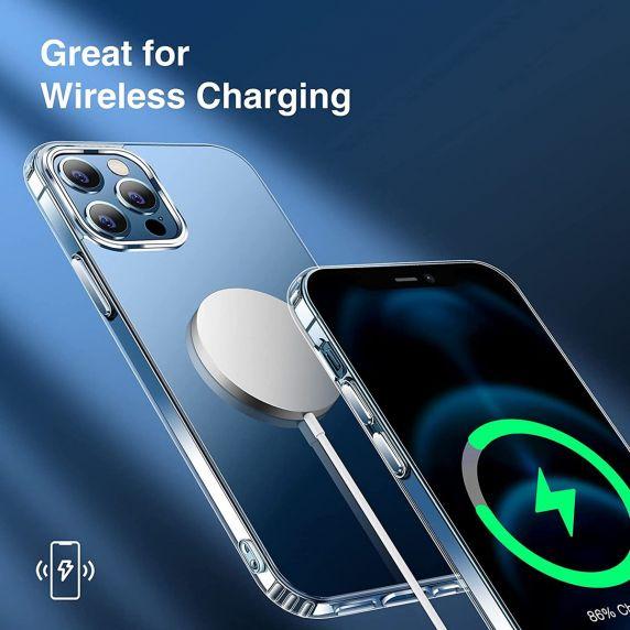 iPhone 12 Pro Max Stöttåligt MagSafe Skal - Transparent