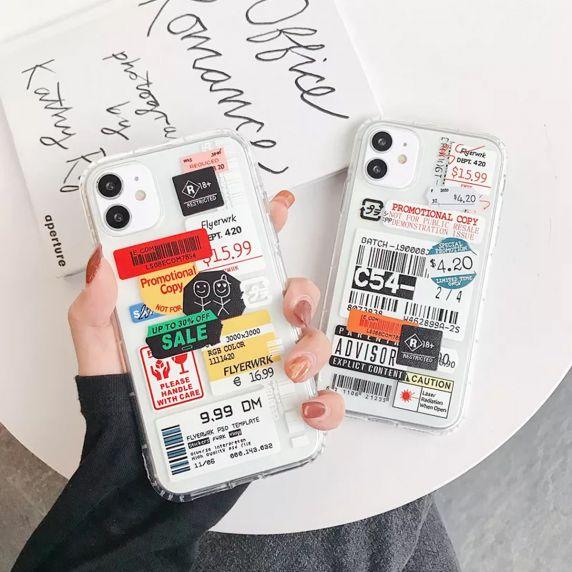 Stöttåligt Mobilskal iPhone 12 Mini - Fashion Prisetiketter
