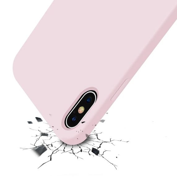 iPhone X/XS Skal - Silikon Sand Rosa Rvelon