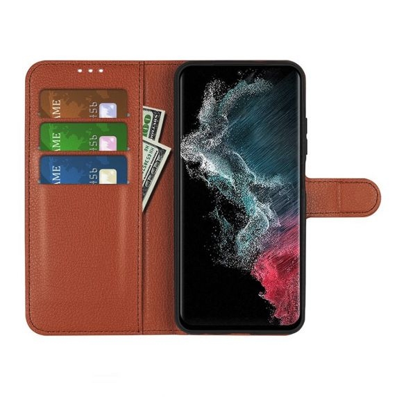 Samsung Galaxy A34 5G Plånboksfodral med Stativ - Brun