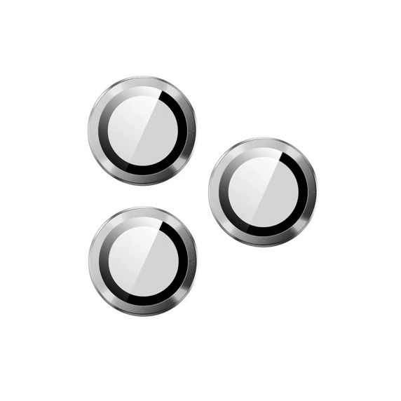 iPhone 14 Pro Max Kameralins med Ram - Silver