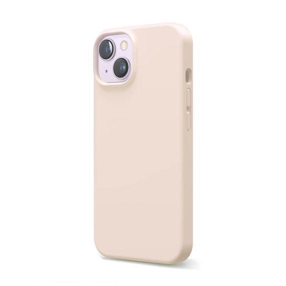iPhone 15 Plus Silikonskal - Sand Rosa