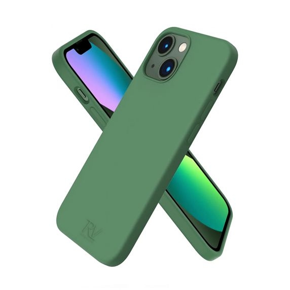 iPhone 15 Plus Mobilskal Silikon Rvelon - Grön