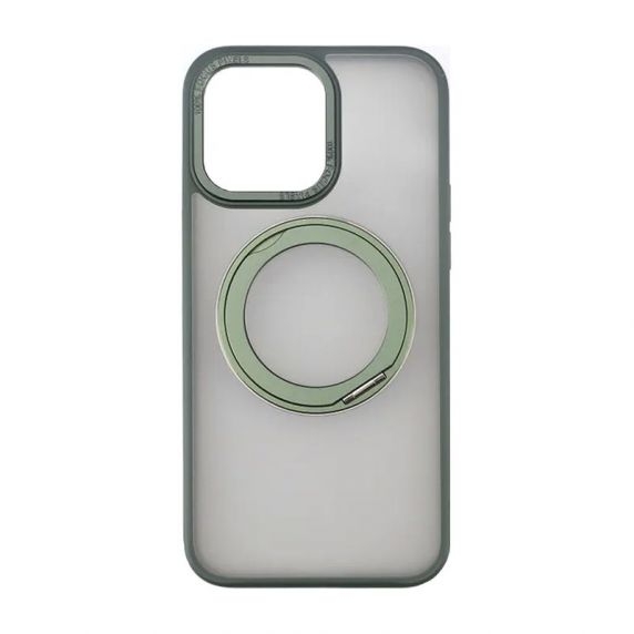 iPhone 15 Pro Max Skal med MagSafe Stativ Rvelon - Grön