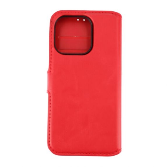 iPhone 15 Pro Plånboksfodral Magnet Rvelon - Röd