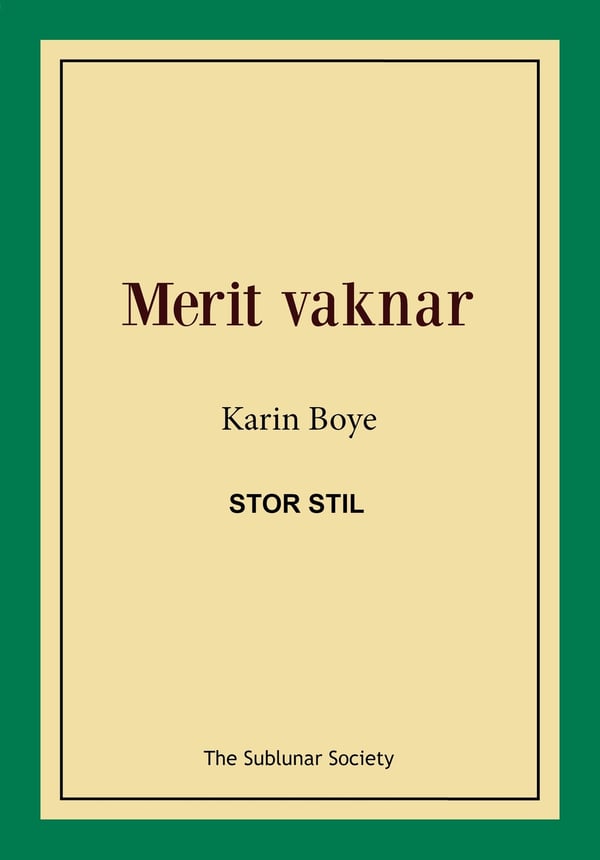 Merit vaknar (stor stil) 9789188221940