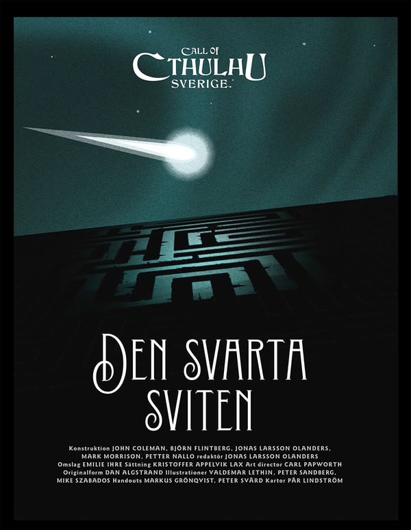 Call of Cthulhu Sverige. Den svarta sviten 9789198541953