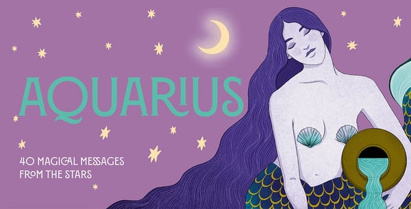 Aquarius Pocket Zodiac Cards 9781590035580