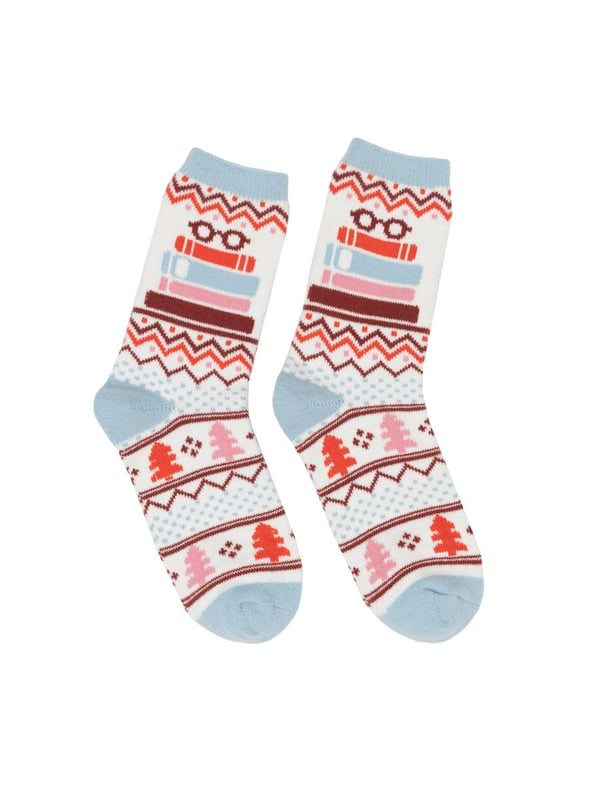 TBR Book Stack Cozy Socks - Small 9780593775493