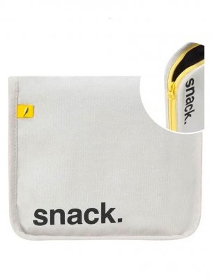 FLUF Snackbag SNACK med dragkedja, svart 613739737378