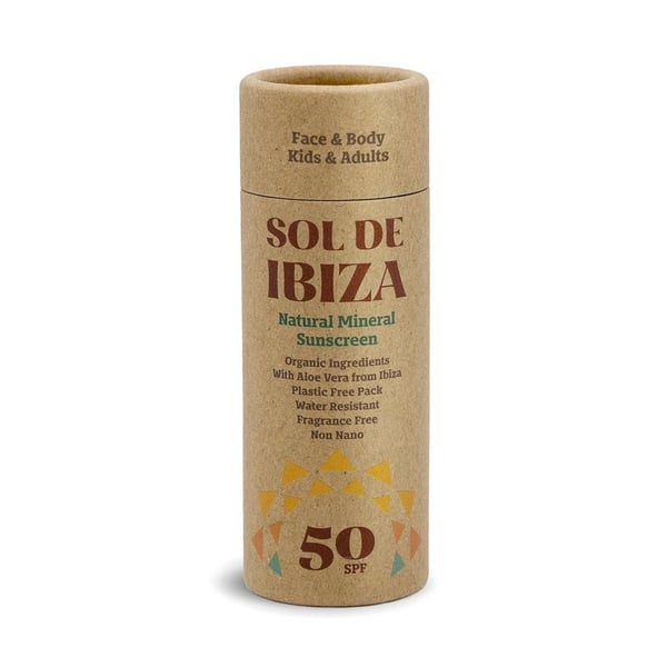 Sol de Ibiza-Face & Body Plastic Free Stick SPF50 745760227006