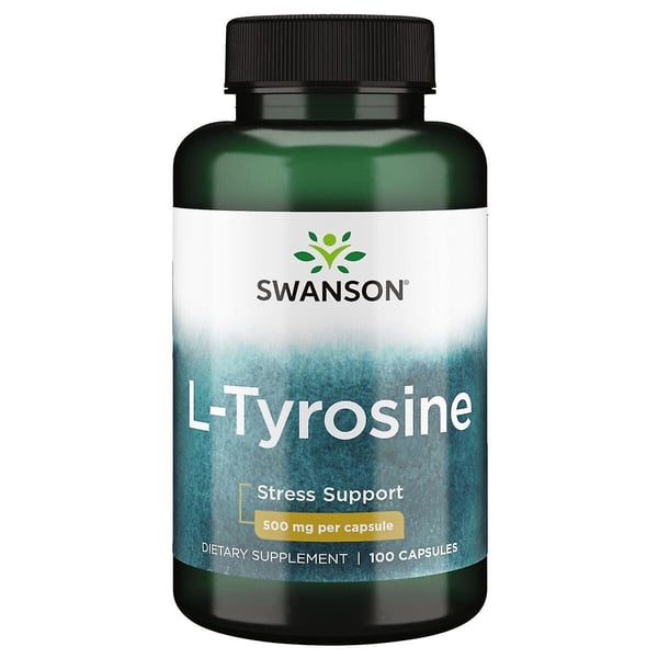 Swanson L-Tyrosine 500 mg – 100 kapslar
