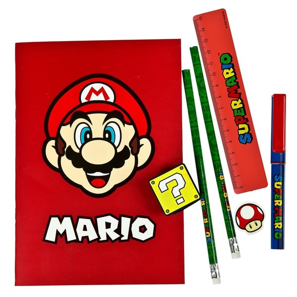 Block- och pennset 7-delar - Super Mario
