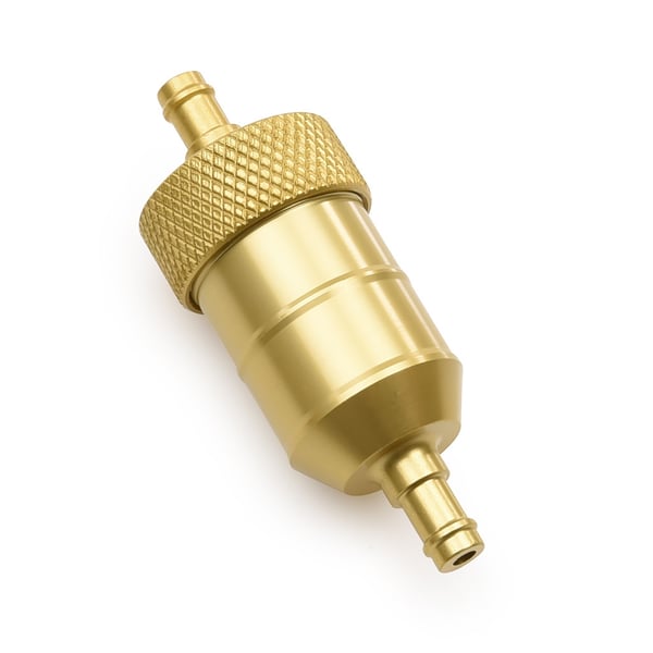 Bränslefilter / bensinfilter 30mm CNC (Röd)