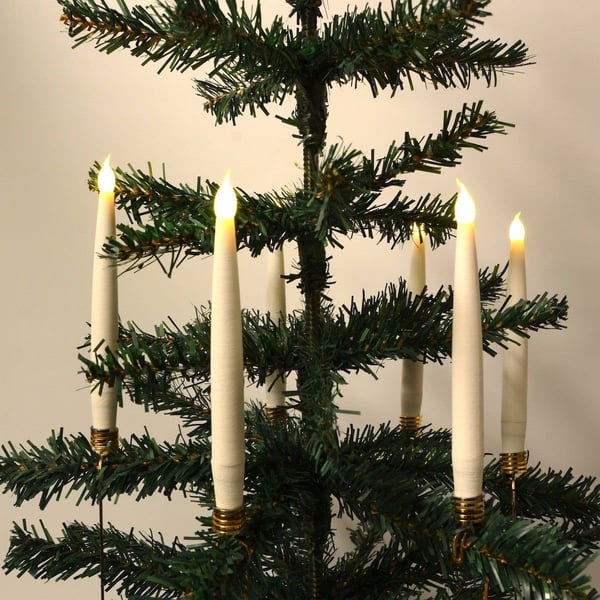 Juletrelys LED 20 stk. Trådløse inkl. Fjernkontroll &amp; Klemmer – passer til de fleste Georg Jensen lysholdere m.m.