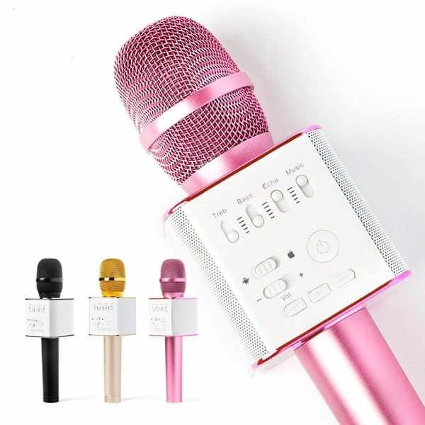 Karaoke Mikrofon Bluetooth med Højttaler