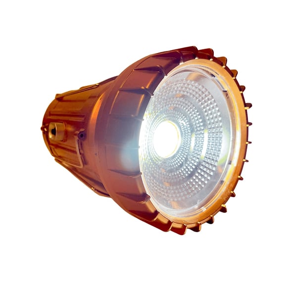 LED-campinglampe m/batteri – Kobber eller sølv - lades via solceller