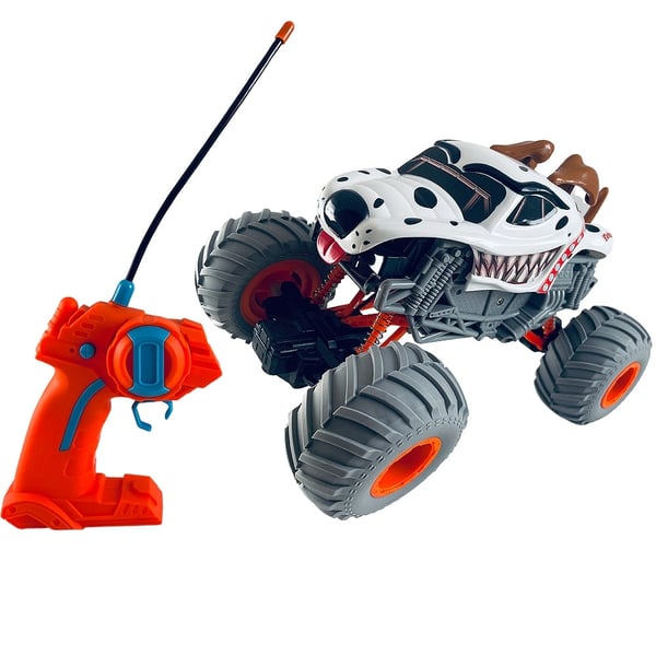 Monstertruck, fjernstyrt bil – lilla eller grå