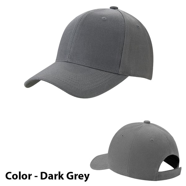 Baseballcap ensfarget - i mange farger!
