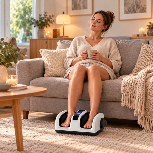 Lyxig fot- och vadmassage med värme