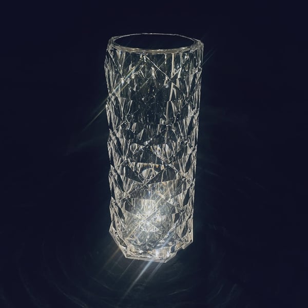 Krystal Bordlampe m/Touch funktion