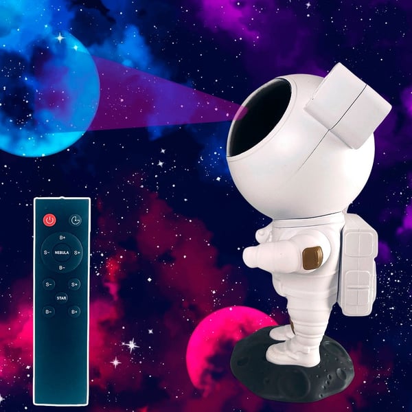 Astronaut stjernehimmel projektor m/fjernbetjening Astronaut stjernehimmel projektor m/fjernbetjening