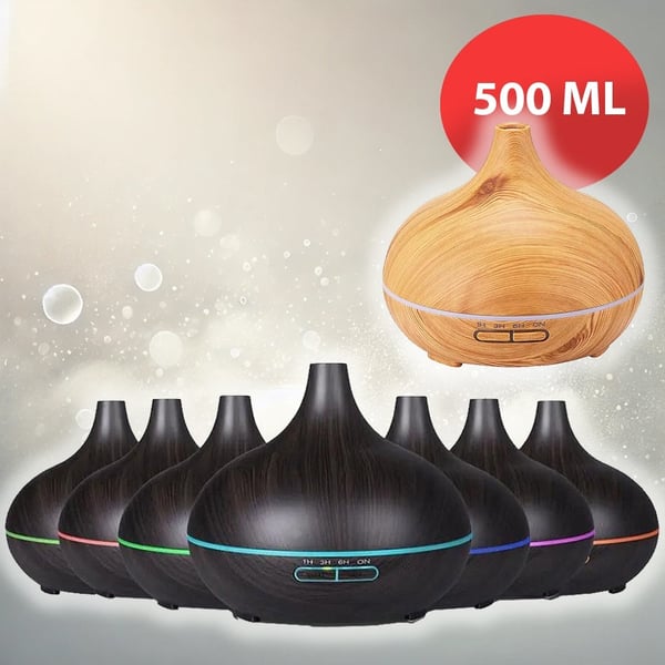 Aromadiffuser – 500 ml med trälook
