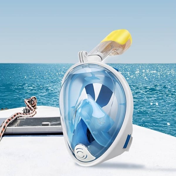 Snorkelmaske for barn og voksne med snorkel og 180 graders utsikt