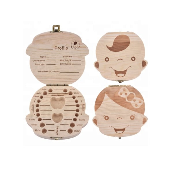 Tooth box for storing milk teeth